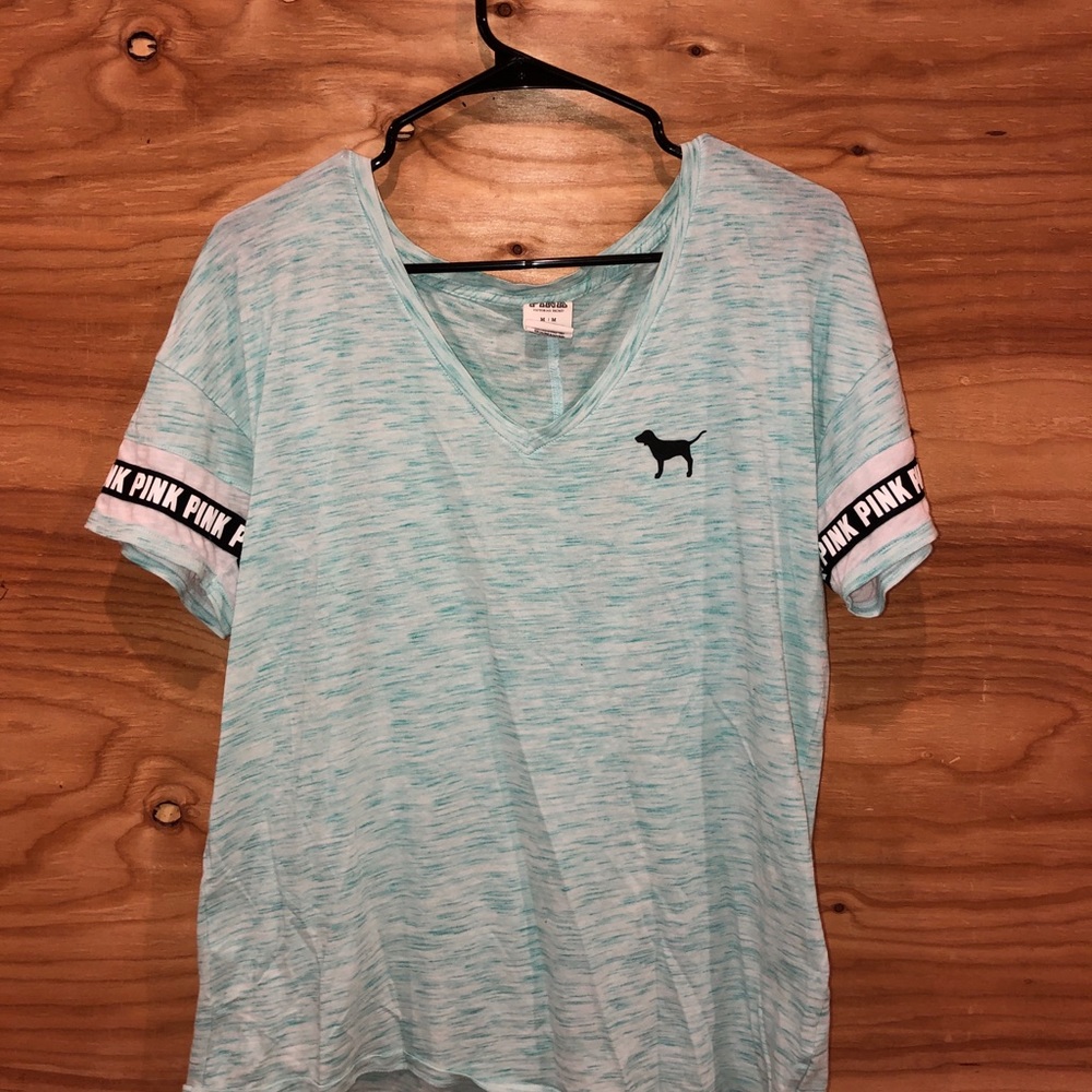 Pink v neck tee